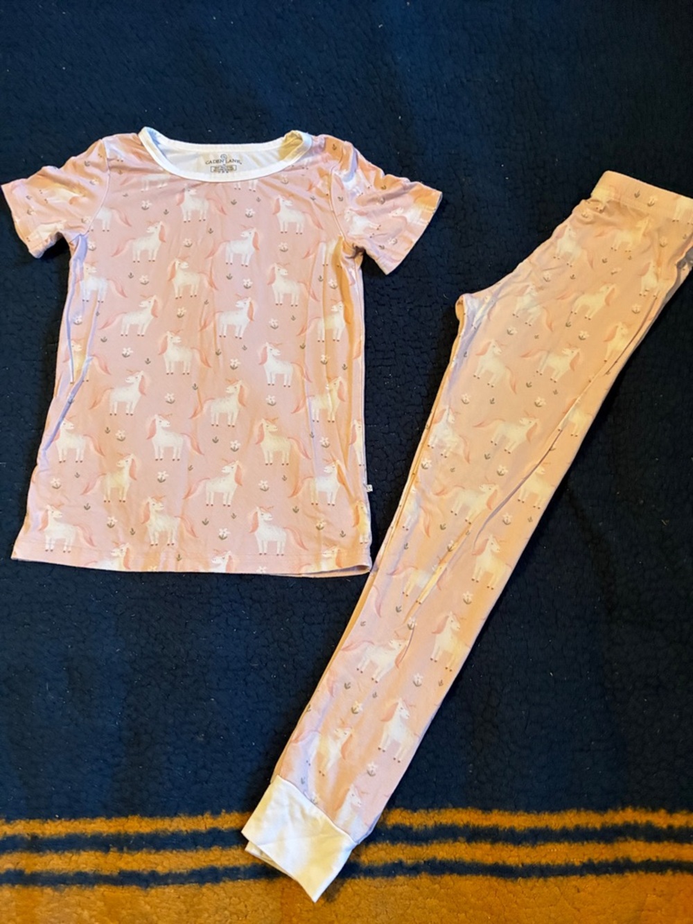 Caden lane Kids Unicorn Print Pink Pajama Set